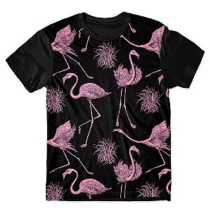 Camiseta As Braba Masculina Flamingos Full Print