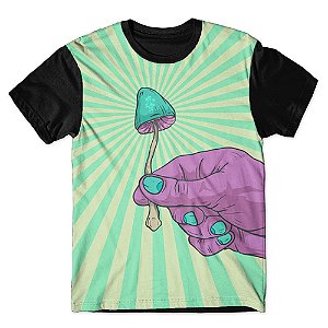 Camiseta As Braba Masculina Cogumelo Full Print
