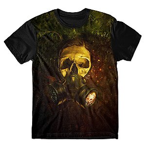 Camiseta As Braba Masculina Caveira de Mascara Full Print