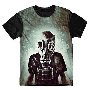 Camiseta As Braba Masculina Mascara de Gás 4 Full Print