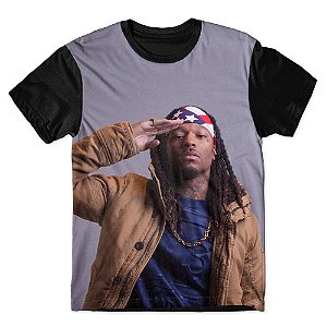 Camiseta As Braba Masculina Fetty Wap Bandana USA Full Print