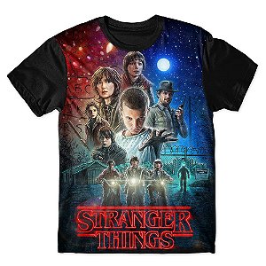 Camiseta As Braba Masculina Stranger Things Full Print