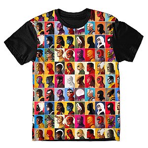 Camiseta As Braba Masculina Personagens Marvel Full Print
