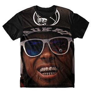 Camiseta As Braba Masculina Lil Wayne Óculos Full Print