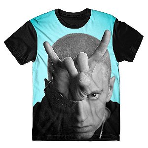 Camiseta As Braba Masculina Eminem Chifrinho Full Print