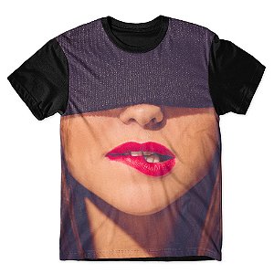 Camiseta As Braba Masculina Mordendo os Labios Full Print
