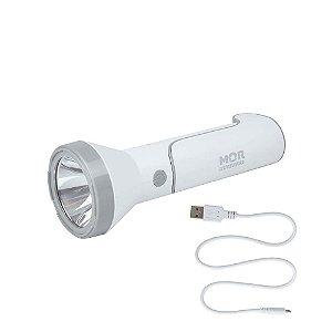 Lanterna e Luminária 140 Lumens Branca Recarregável