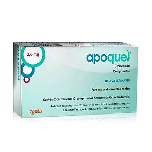 APOQUEL 3,6 MG - COM 20 COMPRIMIDOS