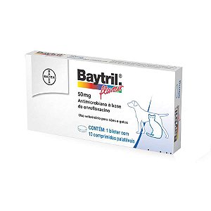 BAYTRIL FLAVOUR  50 MG 10 COMPRIMIDOS