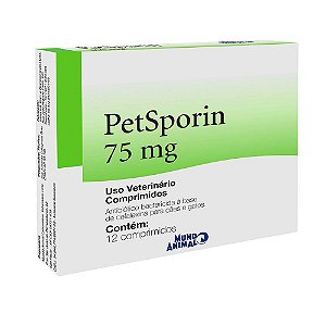 PETSPORIN 75MG - COM 12 COMPRIMIDOS