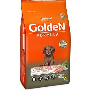 Ração Golden fórmula Filhotes Mini Bits Frango e Arroz 10,1Kg