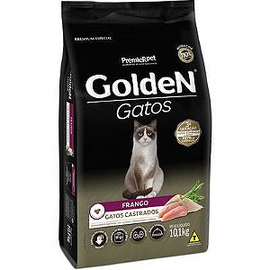 Ração Golden Gatos Castrados Frango 10,1Kg