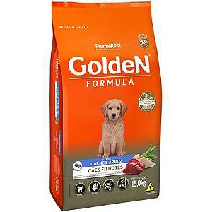 Ração Golden fórmula Filhotes Carne e Arroz 15Kg