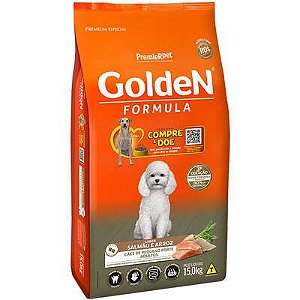 Ração Golden fórmula Adultos Mini Bits Salmão 10,1Kg