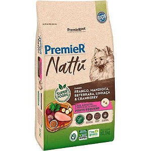 Ração Premier Nattu Pequeno Porte Mandioca 2,5Kg