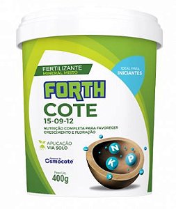 Fertilizante Forth Cote Plus 5m, 15-09-12, 400g