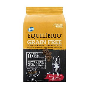 Ração Equilibrio Grain Free Raças Médias e Grandes 12kg