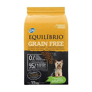 Ração Equilibrio Grain Free Adulto Mini 1,5kg