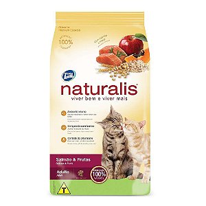 Ração Naturalis Gatos Adulto Salmão e Frutas 10,1kg