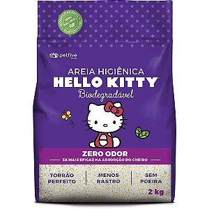 Areia Hello Kitty Bio Roxa 2kg