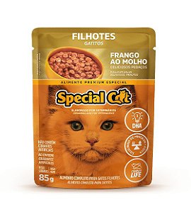 Ração Special Cat Úmida Sachê Filhotes Frango 85g