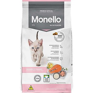 Ração Monello Cat Filhotes Salmão e Frango 1Kg