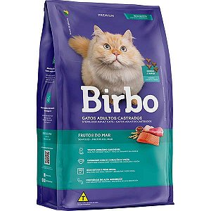 Ração Birbo Gatos Adultos Castrados - Frutos do Mar 7kg