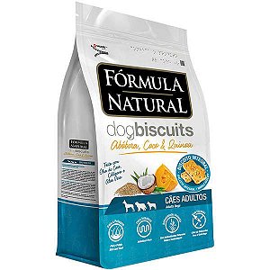 Biscoito Fórmula Natural - Abóbora, Coco e Quinoa - para Cães Adultos Raças Médias e Grandes