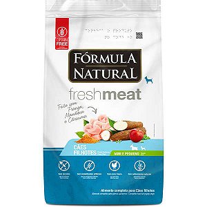 Ração Fórmula Natural Fresh Meat Cães Filhotes Raças Pequenas e Minis- 7kg