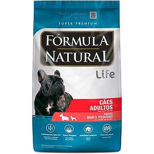 Ração Fórmula Natural Life Cães Adultos Raças Pequenas e Minis - 7kg