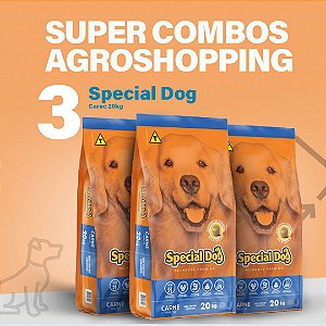 Combo 3 Special Dog Adulto Carne 20kg