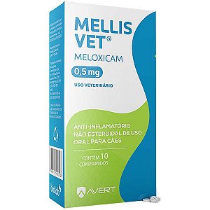 Mellis Vet 0,5mg - 10 comprimidos