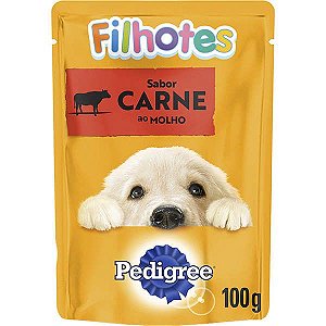 Ração Úmida Pedigree - Sachê FIlhote Carne 100g