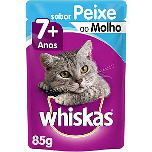 Ração Úmida Whiskas - Sachê Senior 7+ Peixe ao Molho 85g