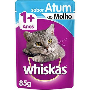 Ração Úmida Whiskas - Sachê Atum ao Molho 85g