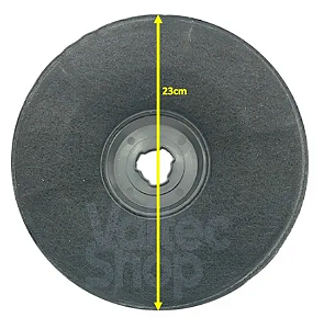 Filtro Carvão Coifa Ge Jenm1 Dage - 1 PEÇA 23Cm