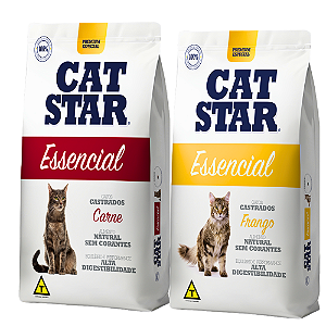 Ração Cat Star Essencial Castrado 3k