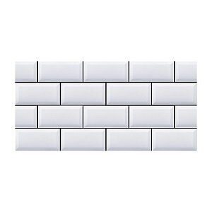 Revestimento para Parede Strufaldi Subway Snow 10x20 Cod. 5505  Metro White