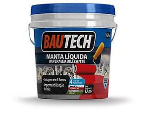 IMPERMEABILIZANTE BAUTECH MANTA LÍQUIDA BRANCA 12L