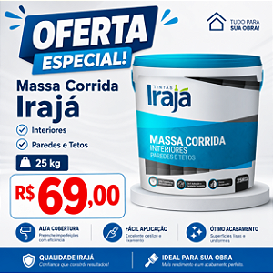 MASSA CORRIDA 25KG IRAJÁ