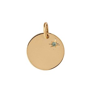 Medalha Birthstone Março (topázio sky)