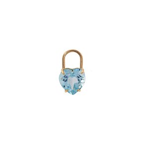 Berloque Love Topázio para brincos de argola