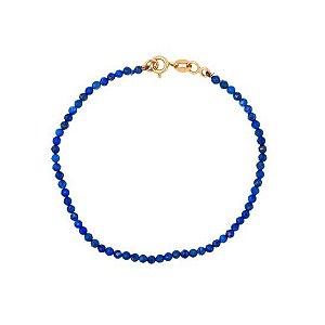 Pulseira Lápis Lazuli Ouro 18k