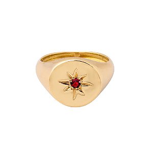 Anel Birthstone Janeiro (granada)