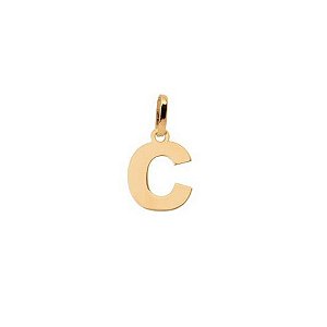 Pingente I.D. Letra em Ouro 18k