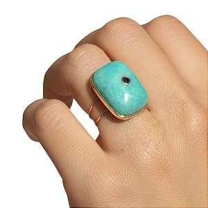 Anel Solara Amazonita
