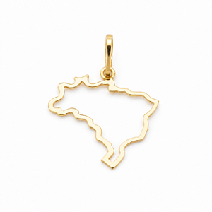 Pingente Brasil Ouro 18k