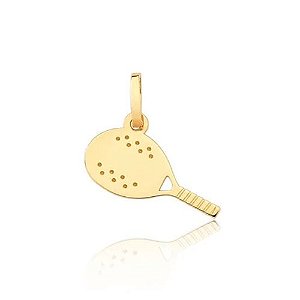Pingente Beach Tennis Ouro 18k