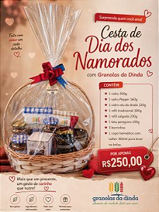 CESTA DIA DOS NAMORADOS ROMÂNTICOS