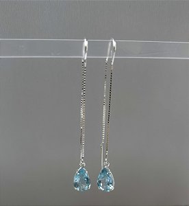 Brinco Orvalina Topázio Azul